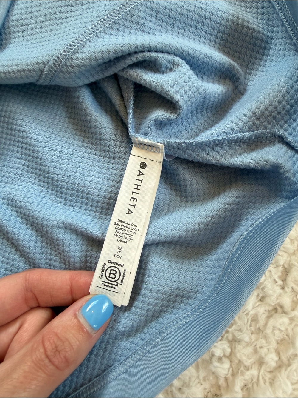 Blue Athleta pullover - Picture 5 of 5